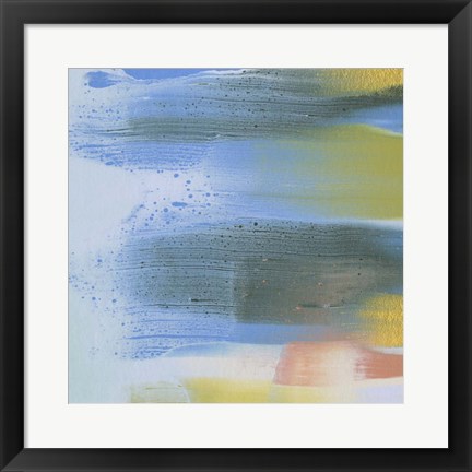 Framed Rainbow Scrape II Print