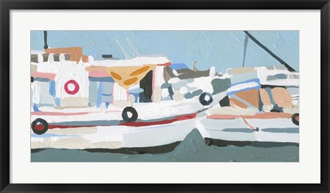 Framed Bright Boats II Print