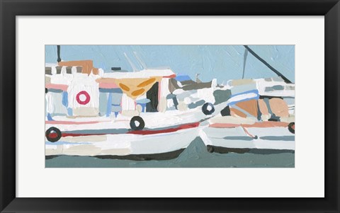 Framed Bright Boats II Print