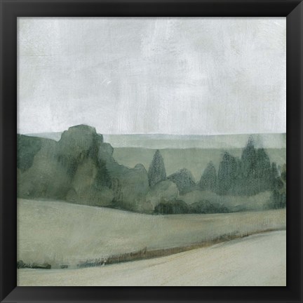 Framed Soft Evening Landscape I Print