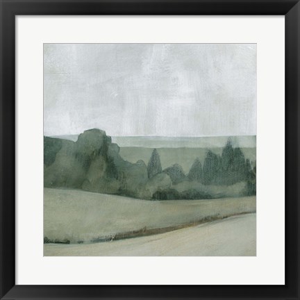 Framed Soft Evening Landscape I Print