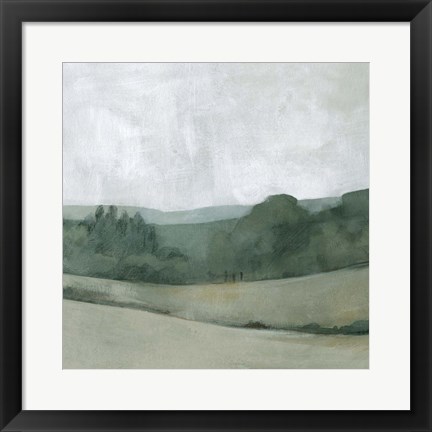 Framed Soft Evening Landscape II Print