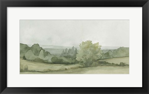 Framed Vintage Landscape Sketch II Print