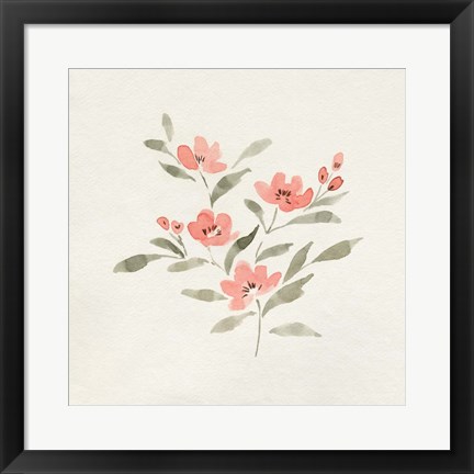 Framed Sweet Florals I Print