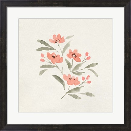 Framed Sweet Florals II Print
