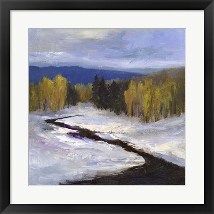 Framed Mountain Colors II Print