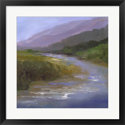 Framed Mountain River I Print