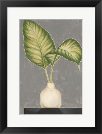 Framed Frond in Vase IV Print