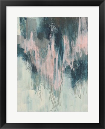 Framed Blush Cascade I Print