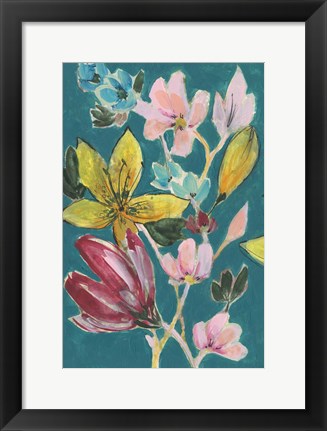 Framed Tropic Bouquet I Print