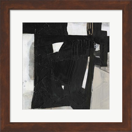 Framed Deconstructed Ebony IV Print