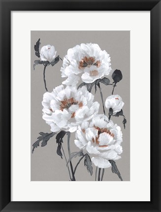 Framed Peony Profusion I Print