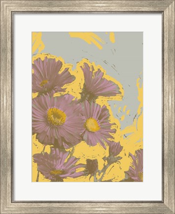 Framed Pop Art Floral V Print