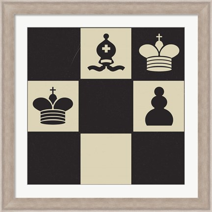 Framed Chess Puzzle II Print