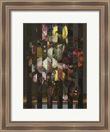 Framed Masked Flemish Bouquet II Print