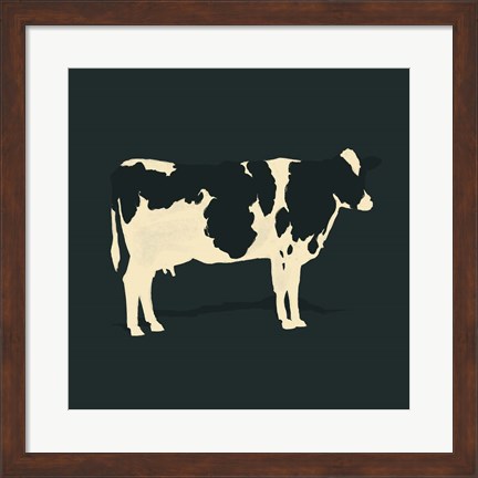 Framed Refined Holstein II Print