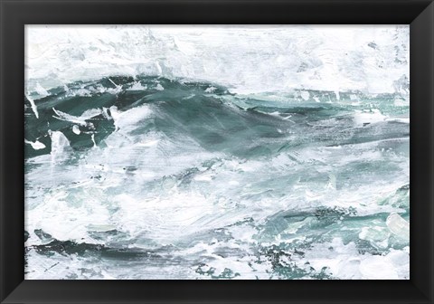 Framed Misty Waves I Print