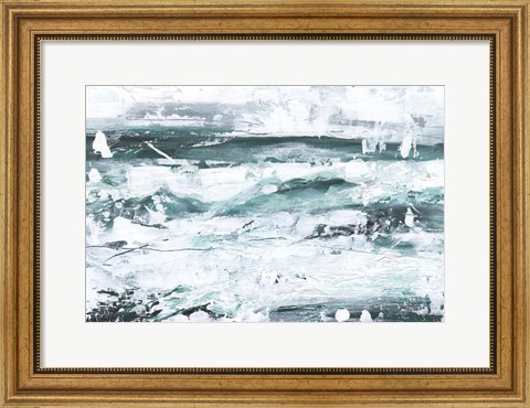 Framed Misty Waves II Print