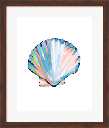 Framed Pop Shell Study III Print