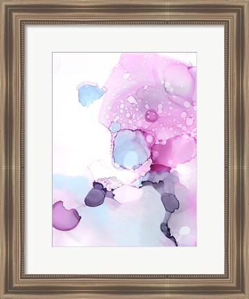 Framed Fluid Magenta IV Print