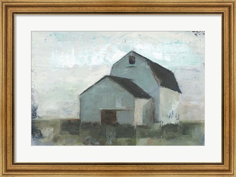 Framed Barn at Sunset I Print