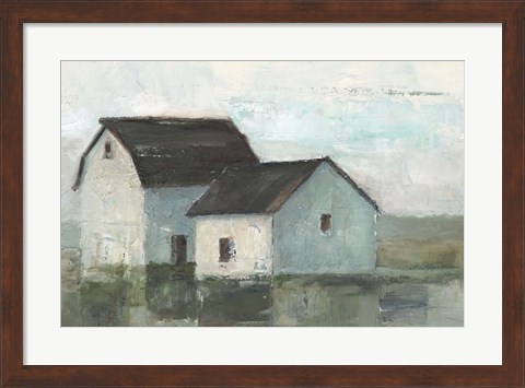 Framed Barn at Sunset II Print