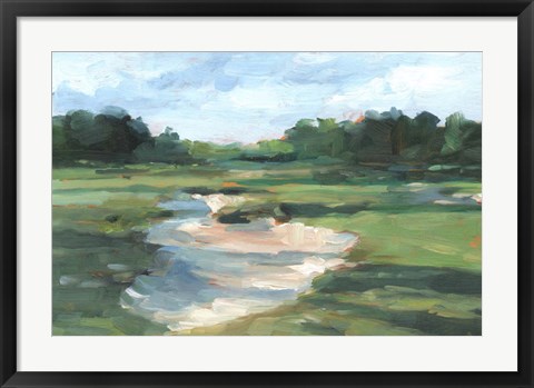 Framed Golf Course Study I Print