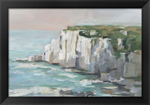 Framed White Sea Cliffs II Print