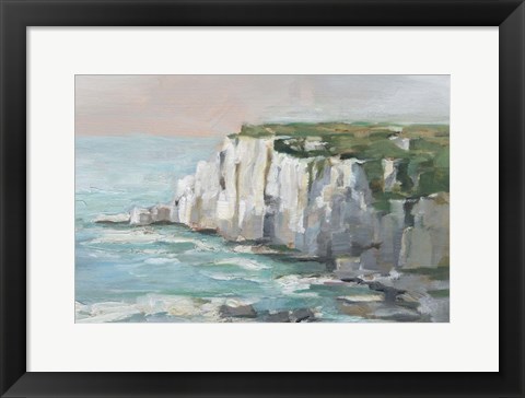 Framed White Sea Cliffs II Print