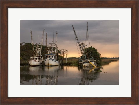 Framed Trawlers Print