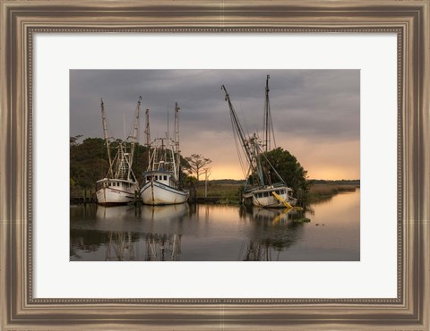 Framed Trawlers Print