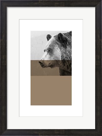 Framed Geo Bear Print
