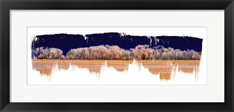 Framed Treeline Panorama Print