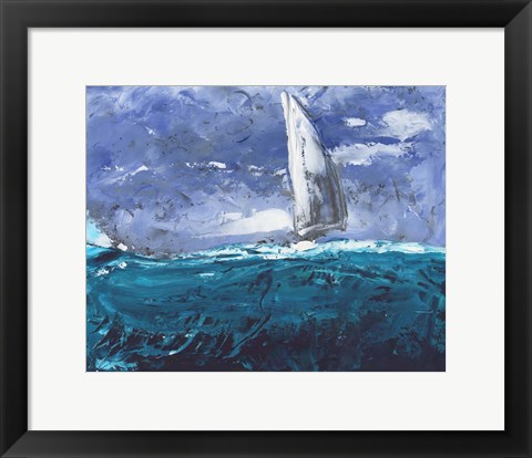 Framed Sail Ho I Print