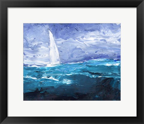 Framed Sail Ho II Print