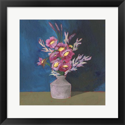 Framed Cottage Bouquet II Print