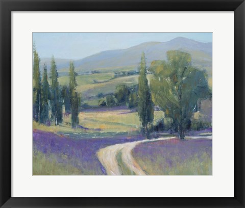 Framed Lavender Meadow II Print