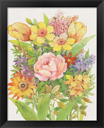 Framed Floral Mix II Print