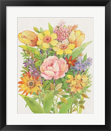 Framed Floral Mix II Print