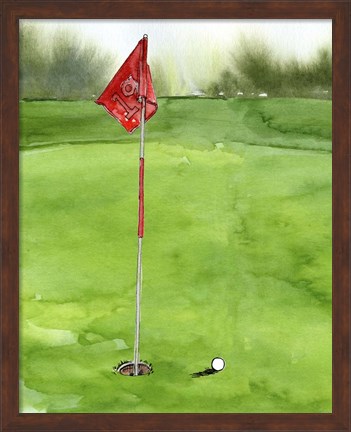 Framed Tee Off Time I Print