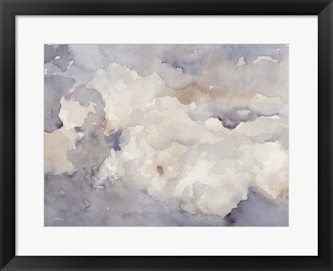 Framed Clouds in Neutral II Print