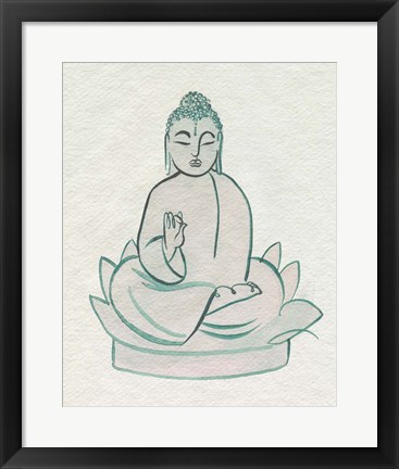 Framed Sitting Pose I Print