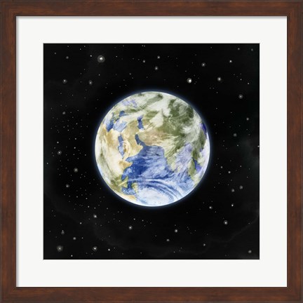 Framed Earth From Afar II Print