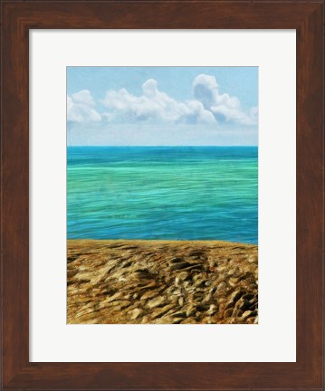 Framed Rocky Beachside I Print