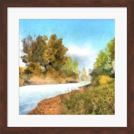 Framed Down Stream II Print