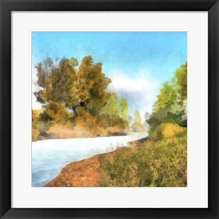 Framed Down Stream II Print