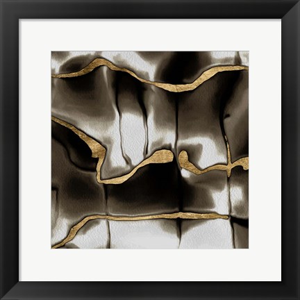 Framed Golden Shimmer II Print