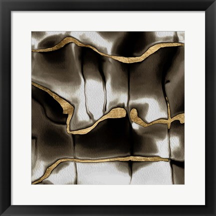 Framed Golden Shimmer II Print