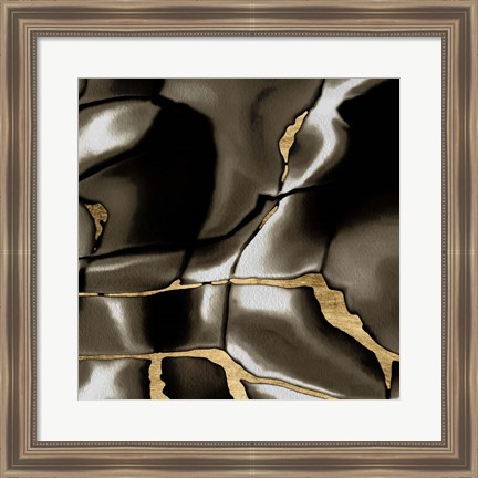 Framed Golden Shimmer III Print