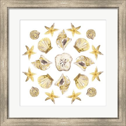 Framed Seaside Kaleidoscope III Print